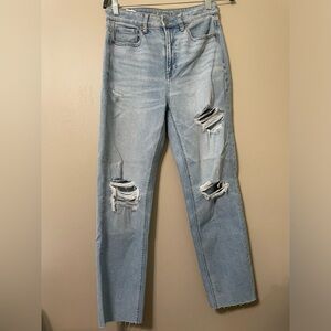 American Eagle Outfitters | Women’s Blue Mom Straight Jeans Size 6